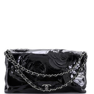 Chanel Tweed Petals Camellia Flap Bag #258137C22B